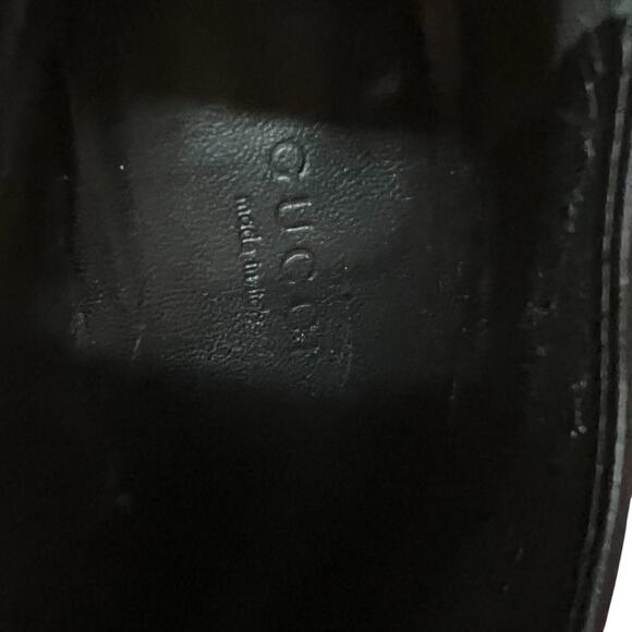 Gucci Babouska Leather Ankle Booties Back Silver Studded EU 35.5 US 5.5 - Picture 10 of 13